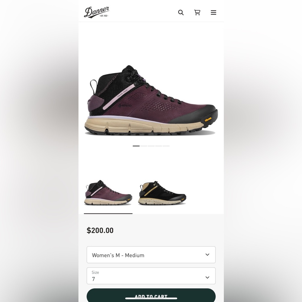 Danner Women's Trail 2650 GTX Hiking Boots - 7 - NWOB